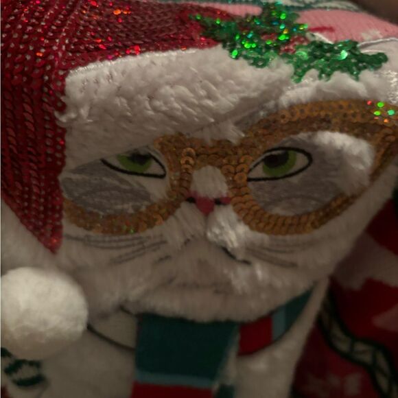 Santa’s Favorites ugly cat Christmas Sweater - Picture 2 of 4